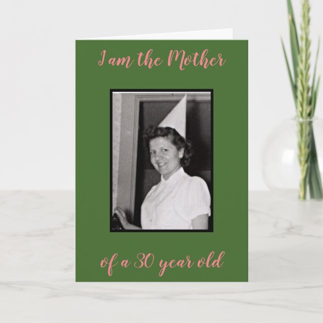 Cartão 30 years old (Frente)