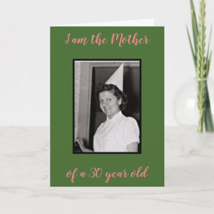 Cartão 30 years old