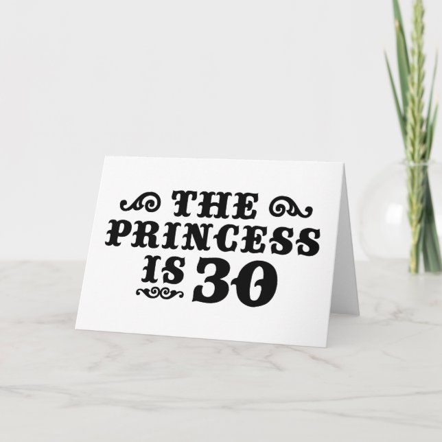Cartão 30th Birthday (Frente)