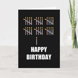 Cartão 31º Aniversário com Velas