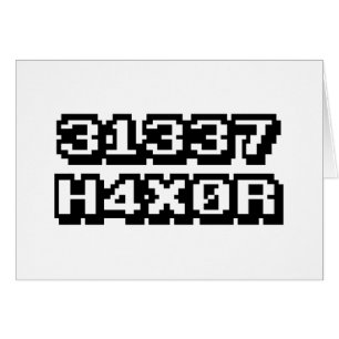 CARTÃO 31337 H4X0R