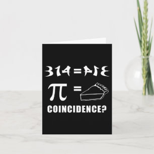 Cartão 314 (pi) Coincidência Pie Igual Feliz Dia Pi 3-14