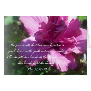 Cartão 31:18 dos provérbio do ~ da coleção dos provérbio