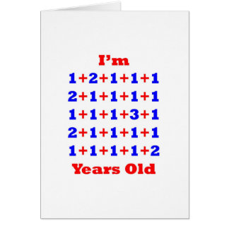 Cartão 31 anos velho!