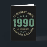 Cartão 31 Year Old Bday 1990 Legend Since 31st Birthday<br><div class="desc">Birthday Design For anyone who's horoscope say difficult & Stubborn But totally worth.Wear it with pride at work,  school gym perfect to pair with shorts,  leggings or jeans for a casual yet trendy Look</div>