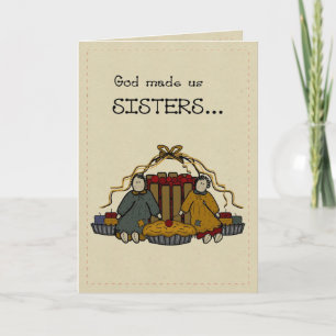 Cartão 3278 Sisters Happy Birthday