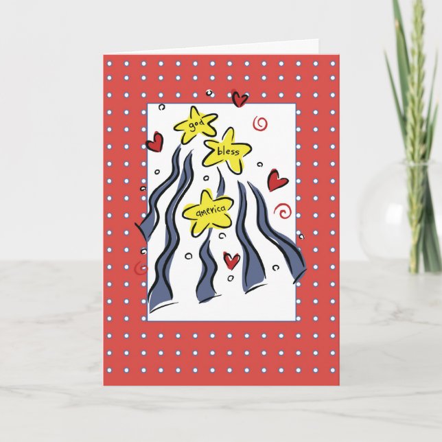 Cartão 3307 God Bless America (Frente)