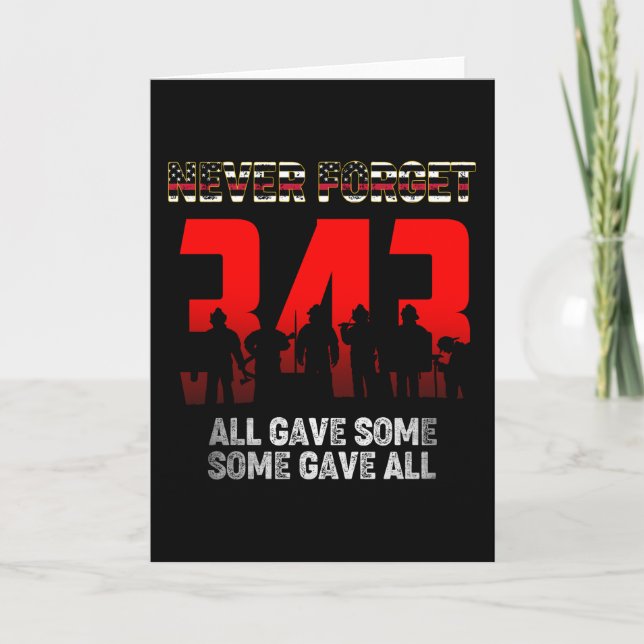 Cartão 343 Bombeiro Nunca Esquece A Camisa 9 11 21rua (Frente)