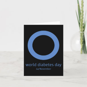 Cartão "Dia Mundial da Diabetes " Sensibilização