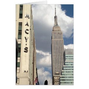 Cartão 34th Street Empire State Building Manhattan NYC