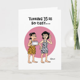 Cartão 35º aniversário engraçado