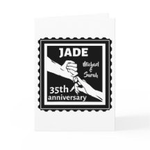 35.º aniversário de casamento de mãos dadas