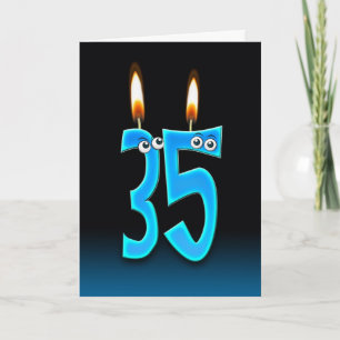 Cartão 35. Velas de aniversário