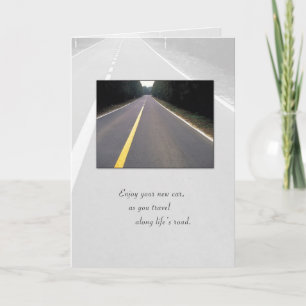 Cartão 3718 Parabéns no New Car, Road