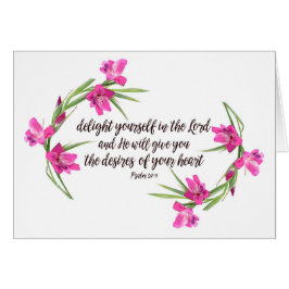 Cartão 37:4 do salmo