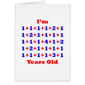 Cartão 39 anos velho!