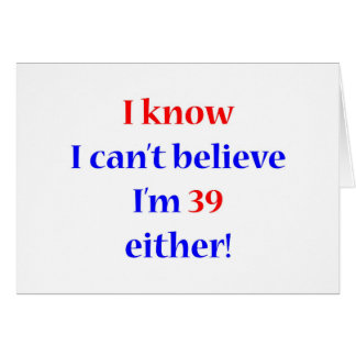 Cartão 39 qualquer um