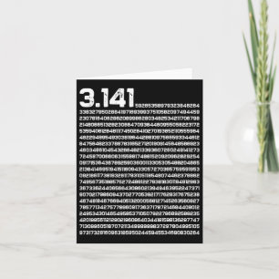 Cartão 3,14 Pi Dia Matemática Número Irracional Pi
