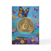 3 anos Aniversário Borboletas de Moedas Flores