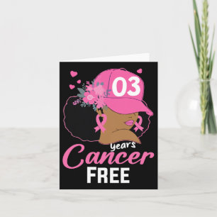 Cartão 3 anos de sobrevivência livre de Cancer Cancer neg