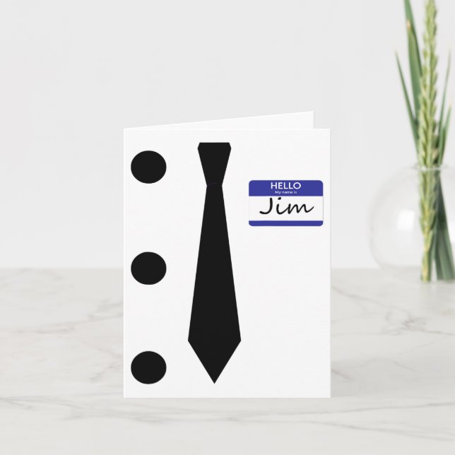 Cartão 3 Buracos - Jim Figurume Fácil Camisa De Halloween (Frente)