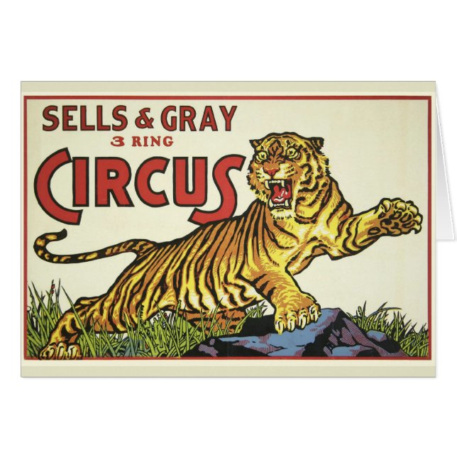 Cartão 3 Circo Anel - cerca de 1930 (Frente Horizontal)