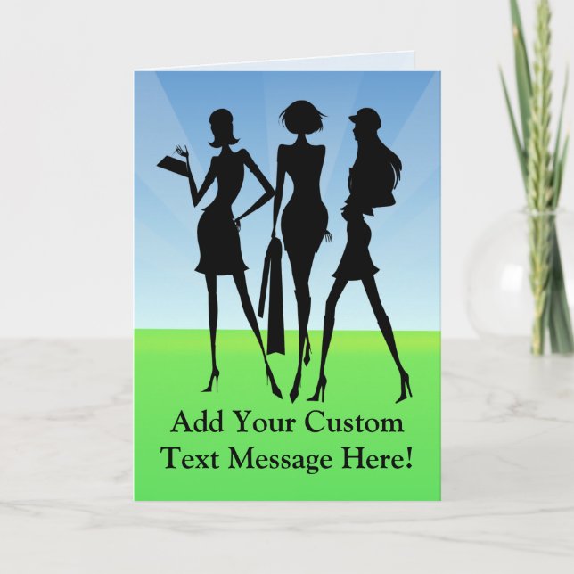 Cartão 3 Comprar Mulheres Amigas (Frente)