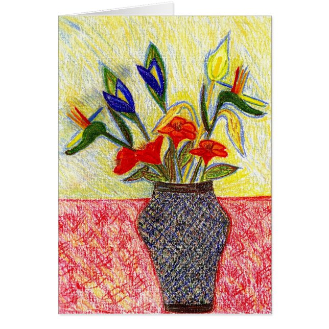 Cartão 3 florais (Frente)