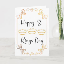 Cartão 3 kings day