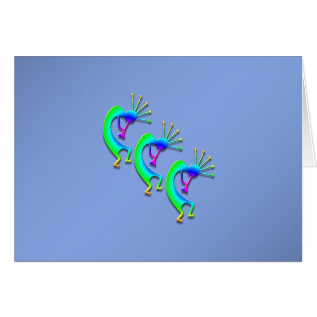 Cartão 3 Kokopelli #86 (Frente Horizontal)