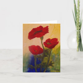 Cartão 3 Poppies
