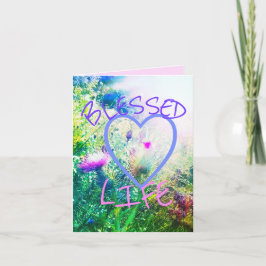 CARTÃO 3BLESSED LIFE  VERDE SMALL GREETING CARD