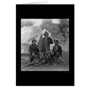 Cartão 4º Oficiais de Cavalaria da Pensilvânia 1862