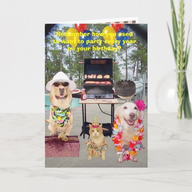 Cartão 40º, 50º, 60º aniversário personalizável (Frente)