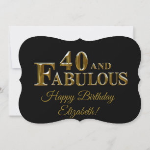 Cartão 40º Aniversário