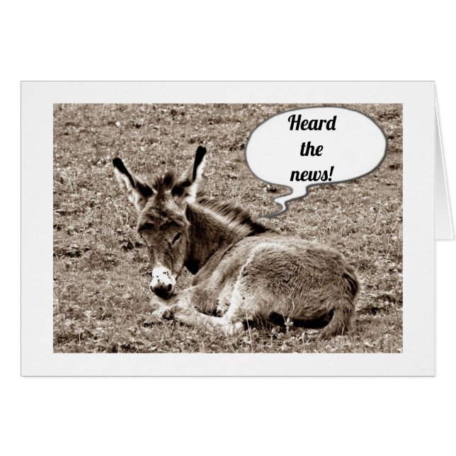 CARTÃO ***40º*** ANIVERSÁRIO DA MULA DE BEBÊ (Frente Horizontal)