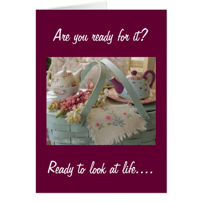 CARTÃO "40º" PERGUNTA-VIDA COMO PICNIC TODOS OS DIAS? (Frente)