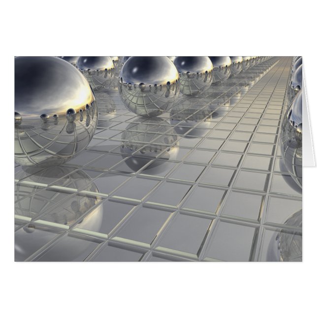 Cartão 400 Esferas de Prata (Frente Horizontal)