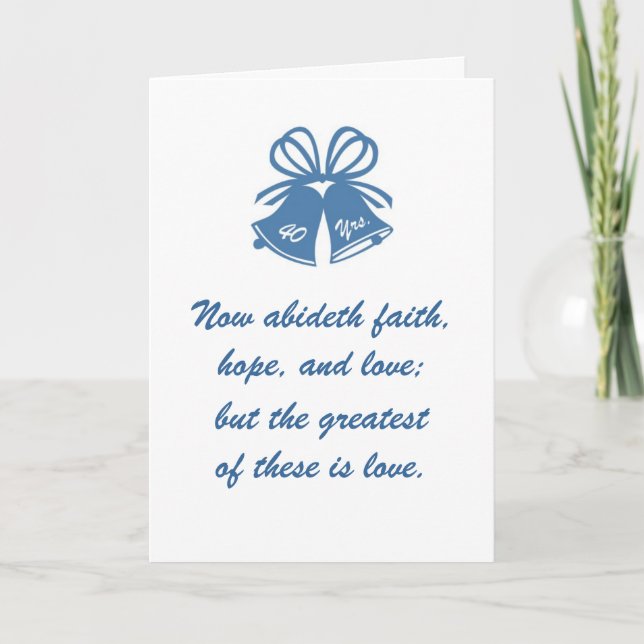 Cartão 40 anos de amor (Frente)