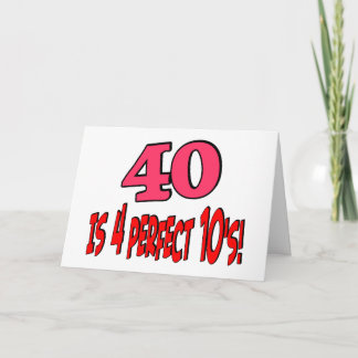 Cartão 40 is 4 perfect 10s (PINK)