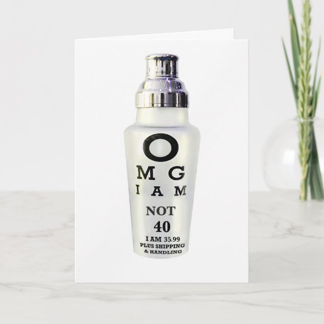 Cartão 40 th Birthday Card (Frente)