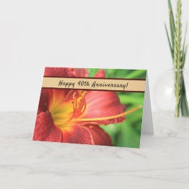 Cartão 40th Anniversary Celebration Card