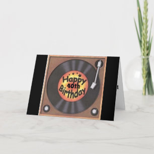 Cartão ***40th BIRTHDAY WISHES*** WITH MEMORIES OF PAST