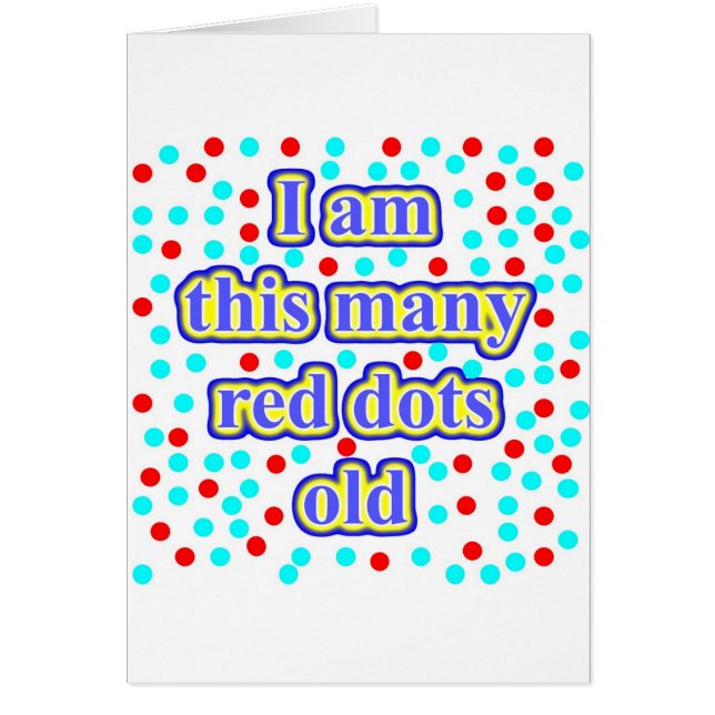 Cartão 41 pontos vermelhos velhos (Frente)