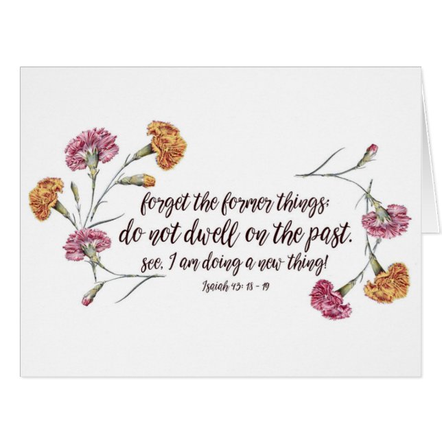 Cartão 43:18 de Isaiah - 19 (Frente horizontal)