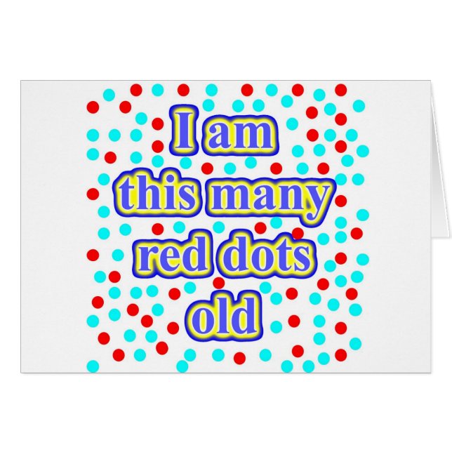 Cartão 43 pontos vermelhos velhos (Frente Horizontal)