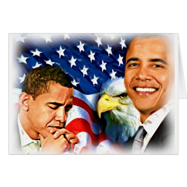 Cartão 44 e 45º Presidente Barack Obama_ (Frente Horizontal)