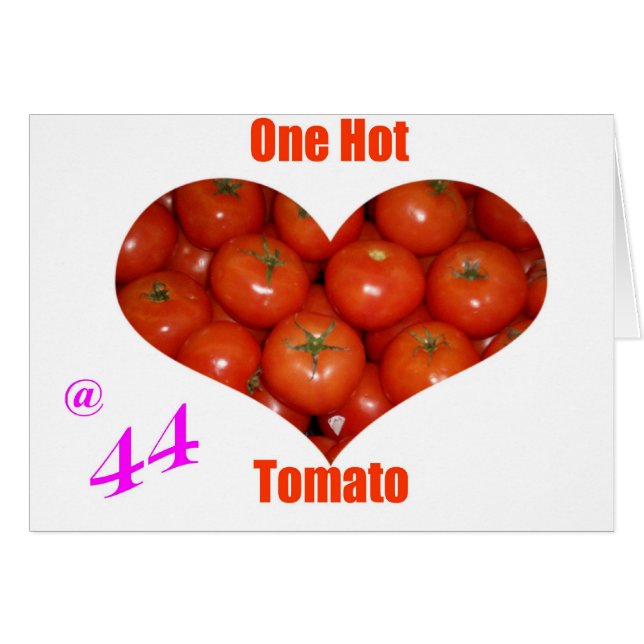 Cartão 44 Um Tomate Quente (Frente Horizontal)