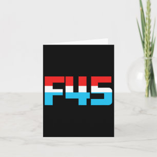 Cartão 45! Gráfico F45 minimalista e engraçado