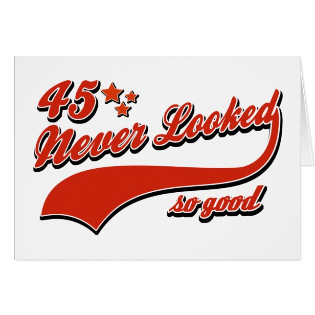 Cartão 45 nunca olhados tão bons (Frente Horizontal)